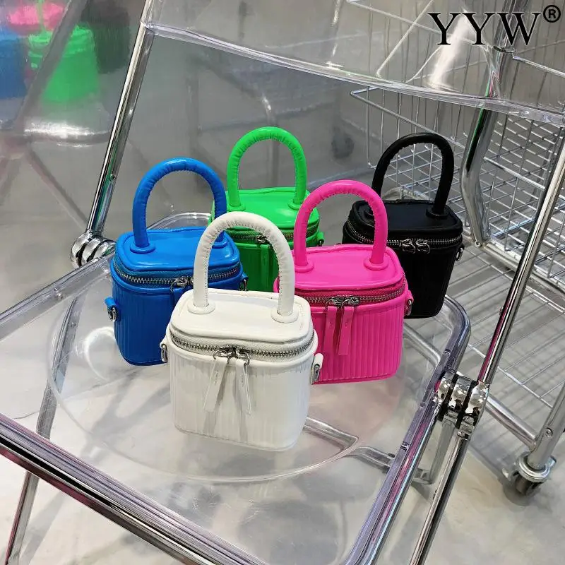 

2021 Fashion Women Clutch Bag Mini Bucket Bag Simple Design High Quality Handbag For Ladies Party Shopping Wedding Shoulder Bag