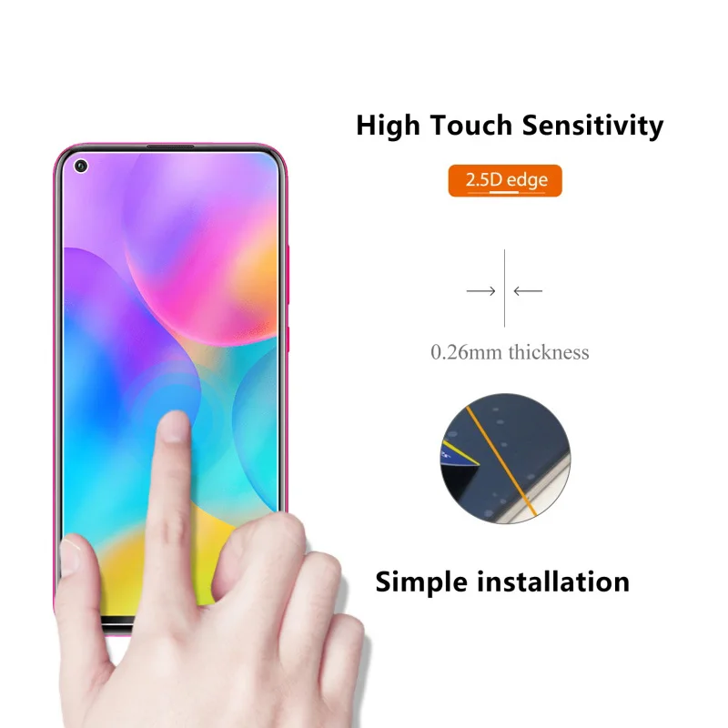 Закаленное стекло для Huawei Honor Play 3 защита экрана 9H 2.5D защитная пленка на |