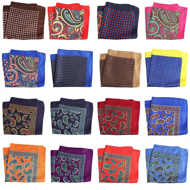 32 Цвета 2021 мужской носовой платок полиэстерный Карманный квадратный цветочный