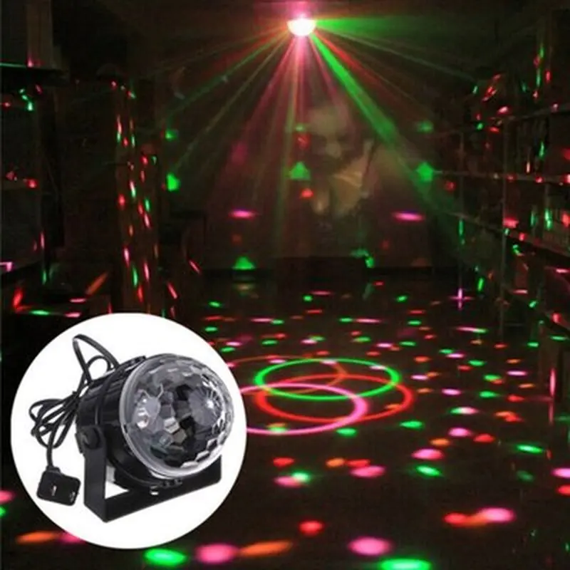 DJ Disco Ball Lumiere 3 Вт Звуковая активация лазерный проектор RGB сценическое освещение
