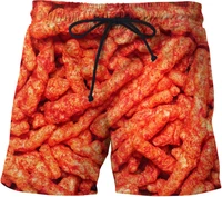 2022 men shorts summer fashion sausage food cool 3d print beach pants siwmwear board briefs for men swim trunks shorts beachwear