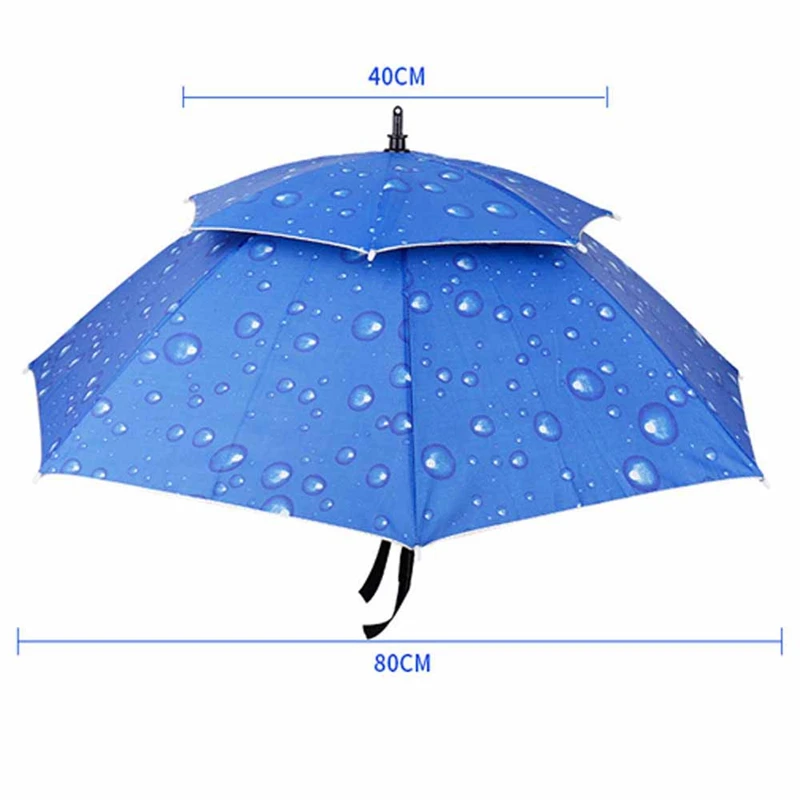 Серебряный Водонепроницаемый Анти-УФ зонтик шляпа пляжная головная палатка