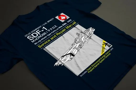 Sdf 1 руководство по обслуживанию и ремонту Мужская футболка унисекс Macross Robotech