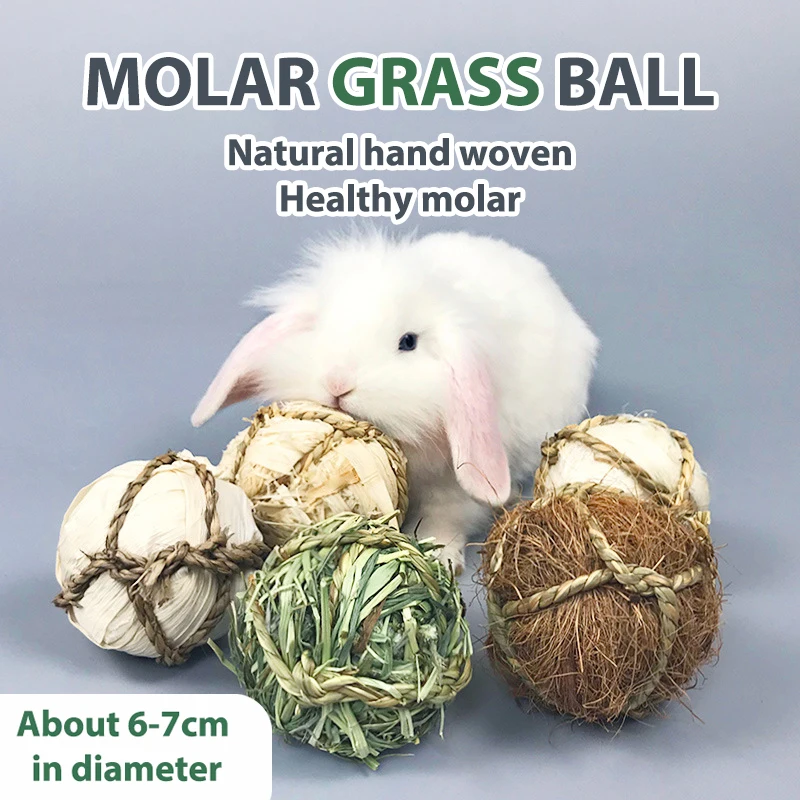 

Rabbit molar grass ball molar toy woven ball Guinea Pig chinchilla snack gnawing