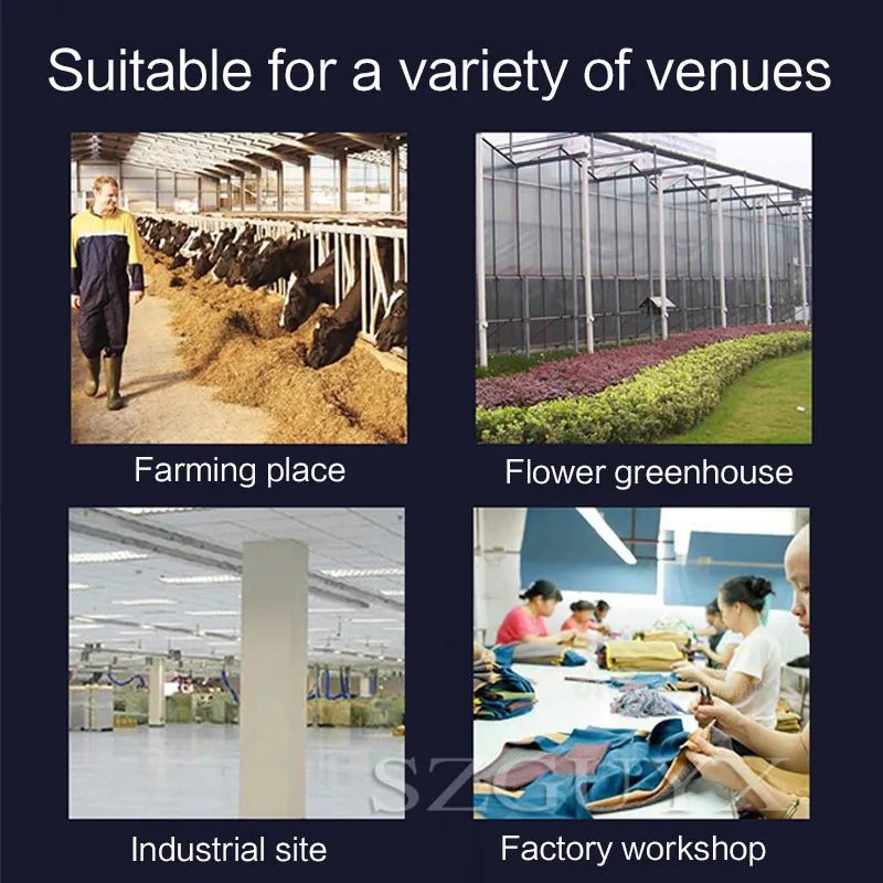 3800V Commercial Use in multiple occasions Flower greenhouse Industrial site Exhaust fan Waterproof and dustproof exhaust fan