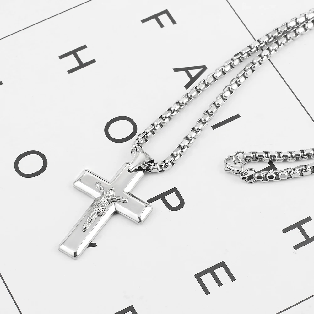 Width 4mm Stainless Steel Square Pearl Chain Necklace Pendant figaro chains necklaces Men's Women's fashion Jewelry customizable |