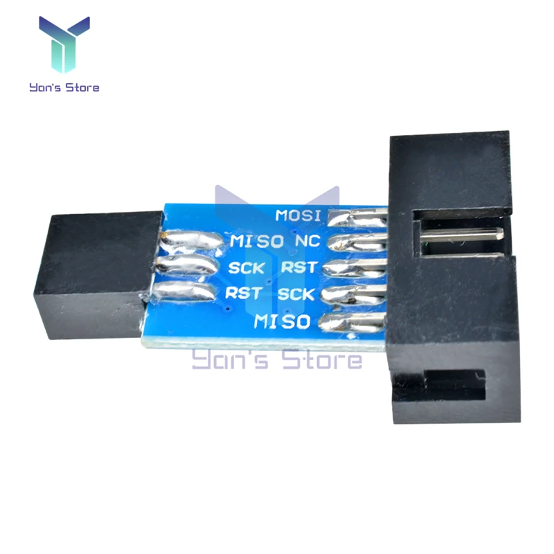 10-контактный Стандартный 6-контактный конвертер diymore для Arduino ATMEL STK500 AVRISP USBASP |