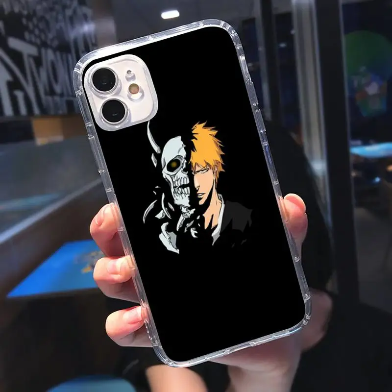 

japan animal BLEACH Phone Case Transparent soft For iphone 5 5s 5c se 6 6s 7 8 11 12 plus mini x xs xr pro max