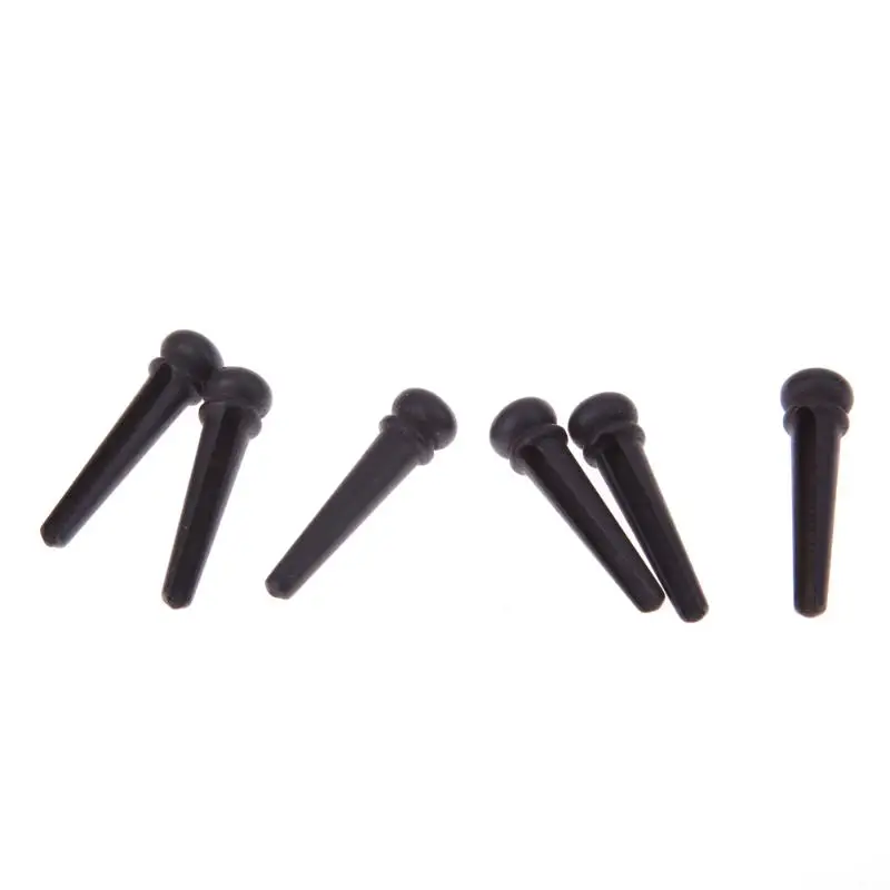 

6pcs/lot Acoustic Guitar Ebony Bridge Pin With 4mm Golden Classical Style Dot For Acoustic Guitar FE5#