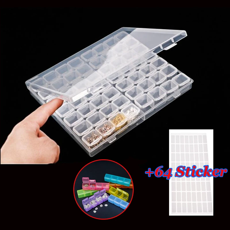 56 слотов разборная Алмазная вышивка аксессуары инструменты для вышивки картин