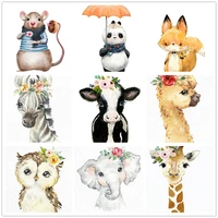 diy 5d full round square diamond painting cute little animals children room decorative painting embroidery mosaic cross stitch