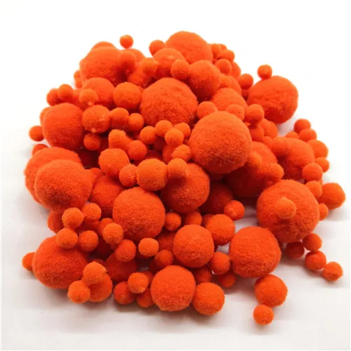 color12 orange 20 г 8 до 30 мм смешанный размер 46 Цвет помпон помпоны мех плюшевый шар для шитья на ткани ремесло DIY свадебные украшения, аксессуары - Цвет: color12 orange