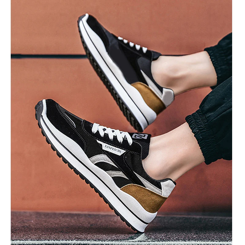 

2021 Comfortable Men's Casual Sneakers Breathable Mesh Men Casual Shoes Skid Wear Resistant Male Sneakers Off White Shoes