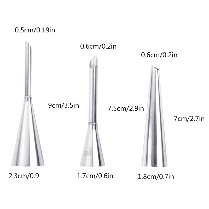 Наконечники для кондитерских изделий 3/4 шт. тортов десертов насадка на
