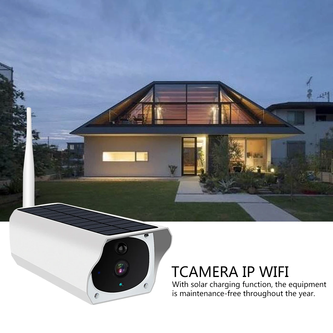 Безпроводная солнечная батарея Wi-Fi камера 2MP 1080P HD ip-камера наружная IP67