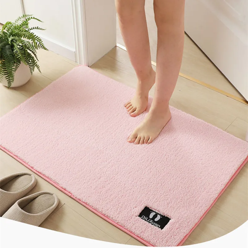 

Household Home Bath Quick-drying Mat Shower Bathroom Carpet Water Absorbent Non-slip Mat Washable Rug Toilet Floor Foam Mat
