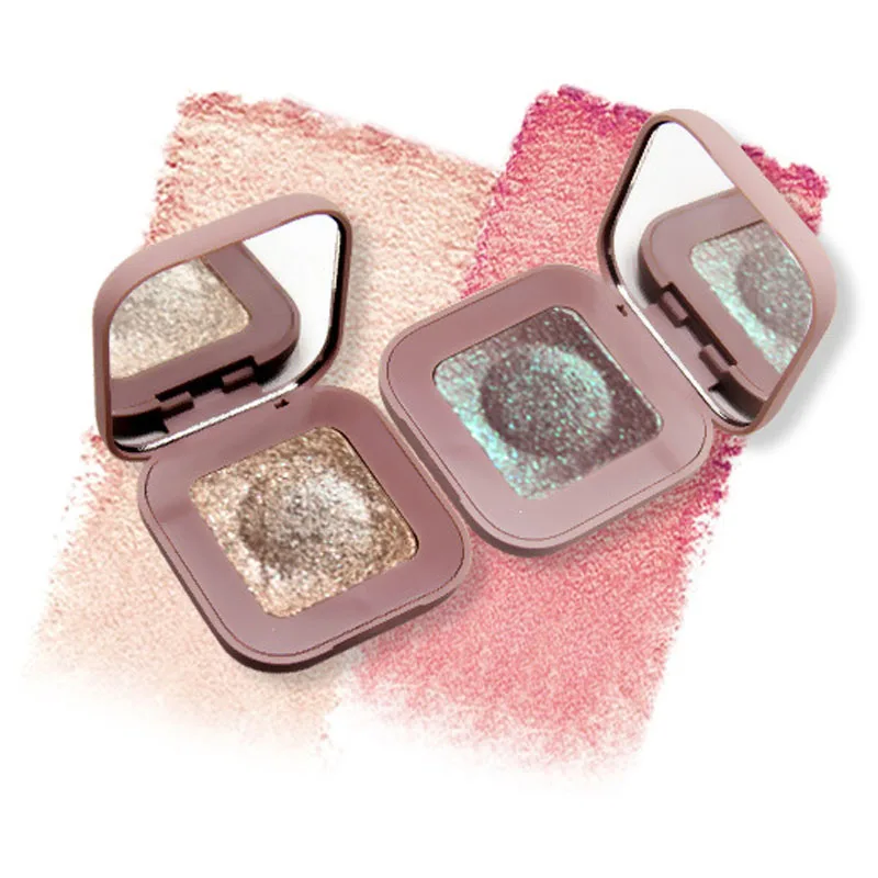 Горячая мода макияж тени для век мягкие с металлическим блеском цвета Тени