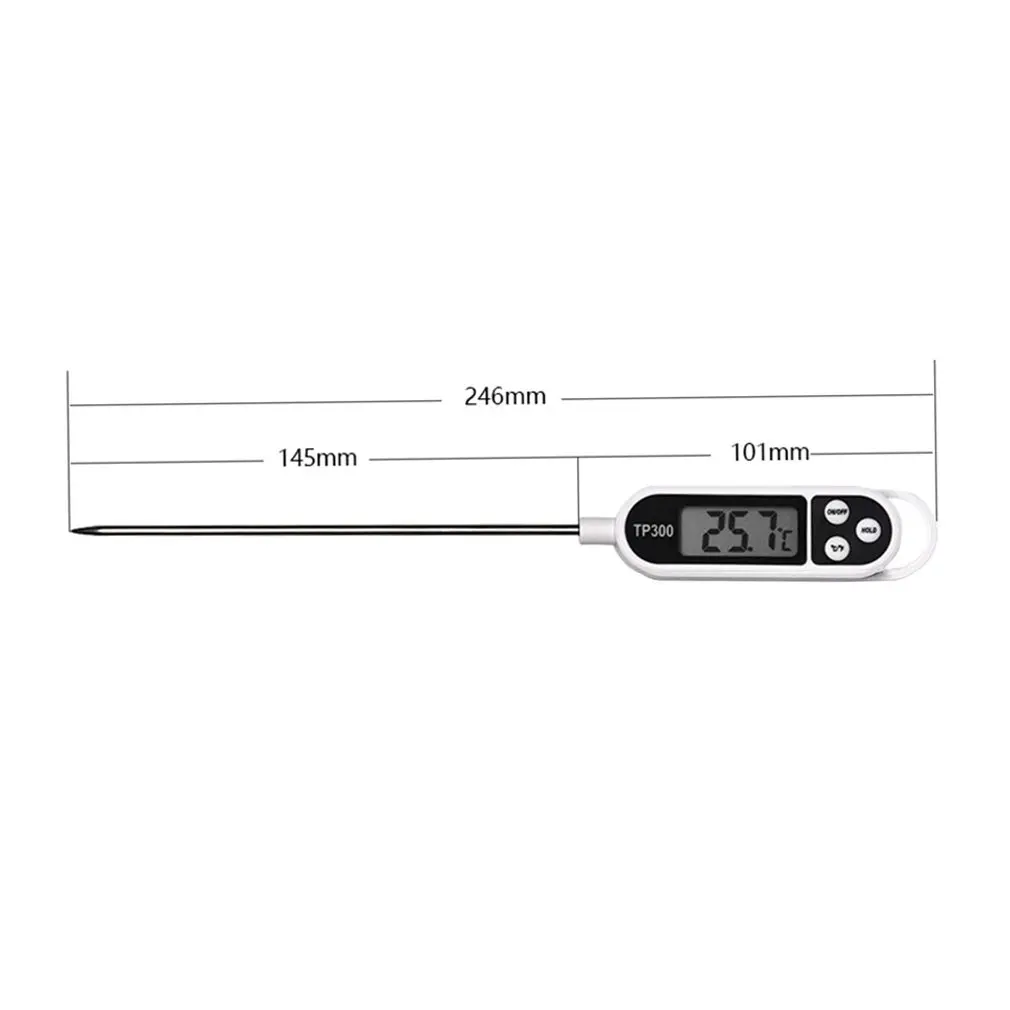 

Digital Food Thermometer TP300 Milk Meat Turkey Cooking Tools Pen-type Structure Food Probe For Kitchen Barbecue