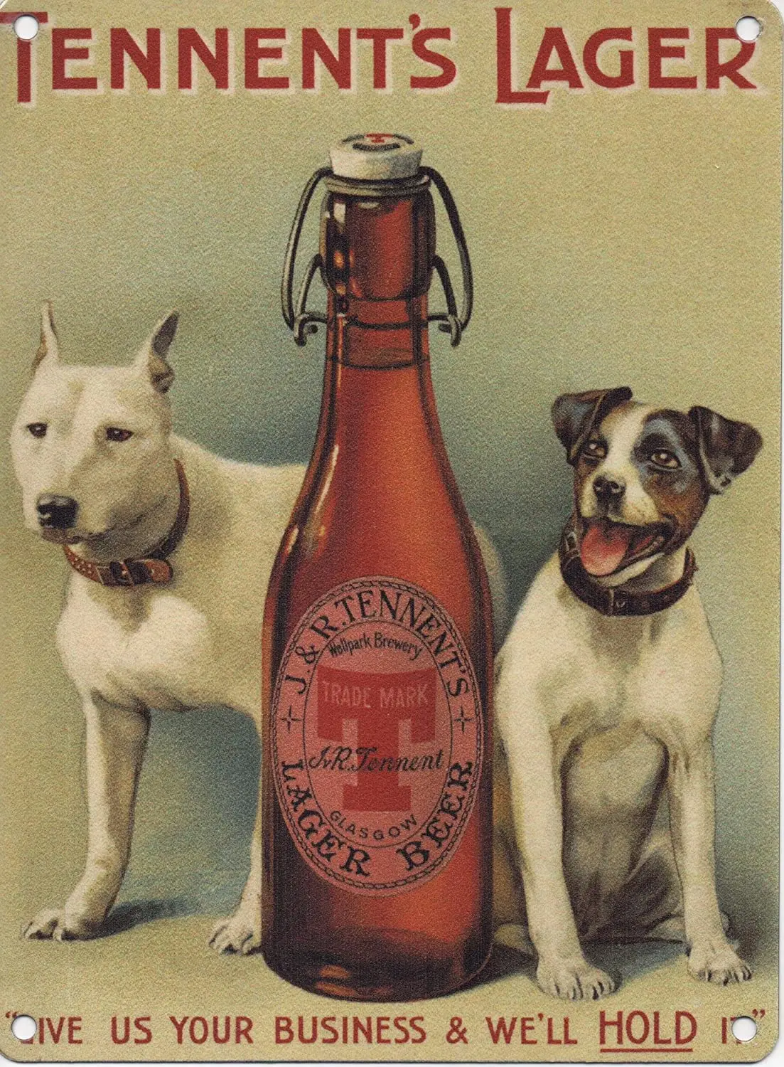 

Bar Corridor Decoration Metal Tin Sign The Story of Two Puppies and A Bottle of Wine Bistro Wall Decoration Metal Wall Sign
