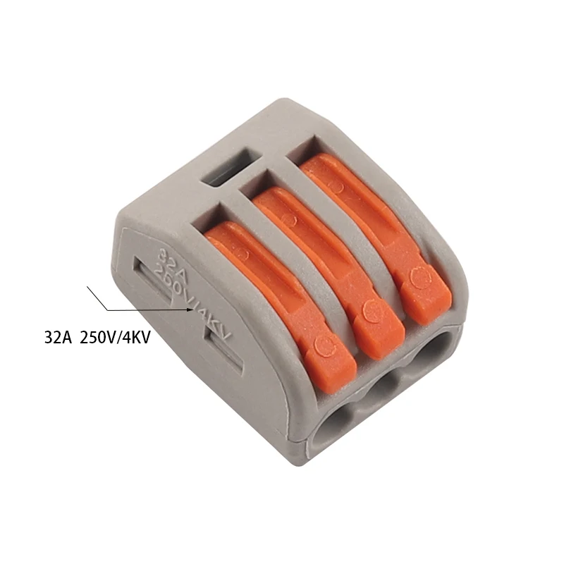 30/50/100 шт. коннектор для проводов компактный проводки 212/3/4/5/8 Клеммная колодка