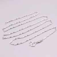 fine pure platinum pt950 chain women 0 9mm yuanbao link necklace 18inch 3 4 3 6g
