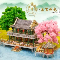 mmz model 3d metal puzzle iron star j52216 the old summer palace series model diy assemble model toys for children gift adult