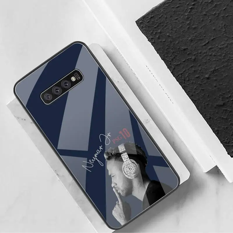 

football sports star Neymar jr Phone Case Tempered Glass For Samsung S20 Plus S7 S8 S9 S10 Plus Note 8 9 10 Plus
