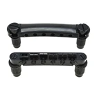 Подлинная Черная LP гитара Tune-o-Matic Bridge  Stop Bar Tailpiece С гвоздиками подходит для Epi Les Paul