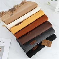2021 winter scarf for women shawls and wraps fashion solid warmer thick cashmere scarves pashmina lady neck head stoles bandana