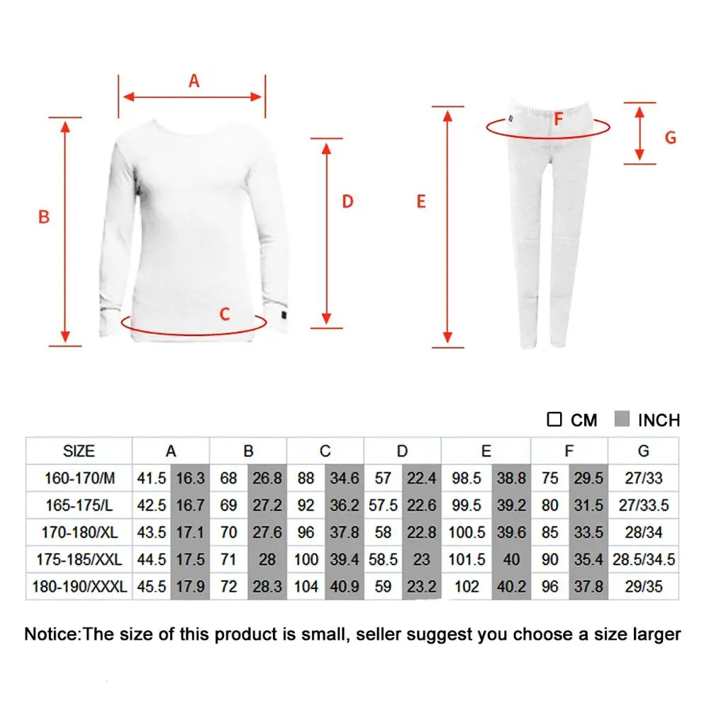 Спасательное зимнее теплое белье с подогревом электрическая Интимная одежда