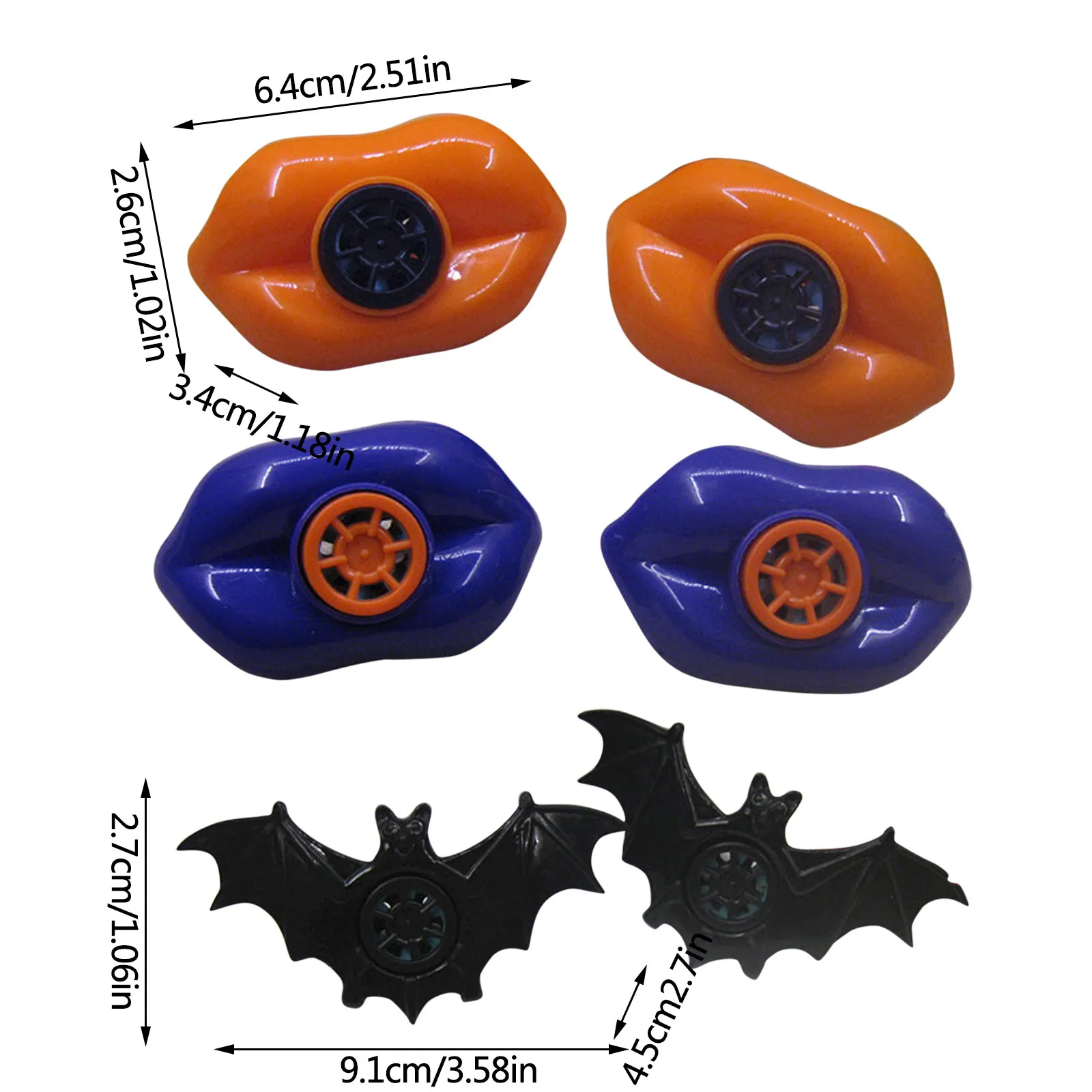 Забавные пластиковые свистки для губ на Хэллоуин сувениры вечевечерние НКИ день