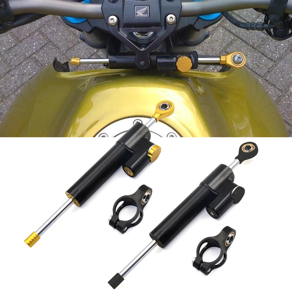 

Universal Aluminum Motorcycle Damper Steering Stabilize Safety Control For Kawasaki Z300 Z250 Ninja 300R 250R ER6N EX300