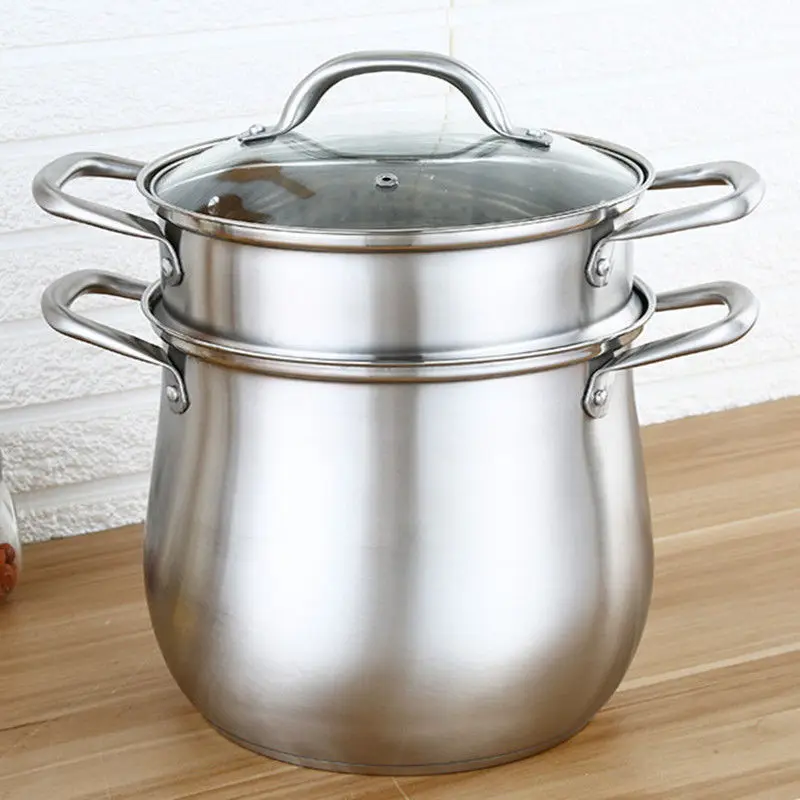 Кастрюля для супа из нержавеющей стали кастрюля каши Индукционная Плита Газовая
