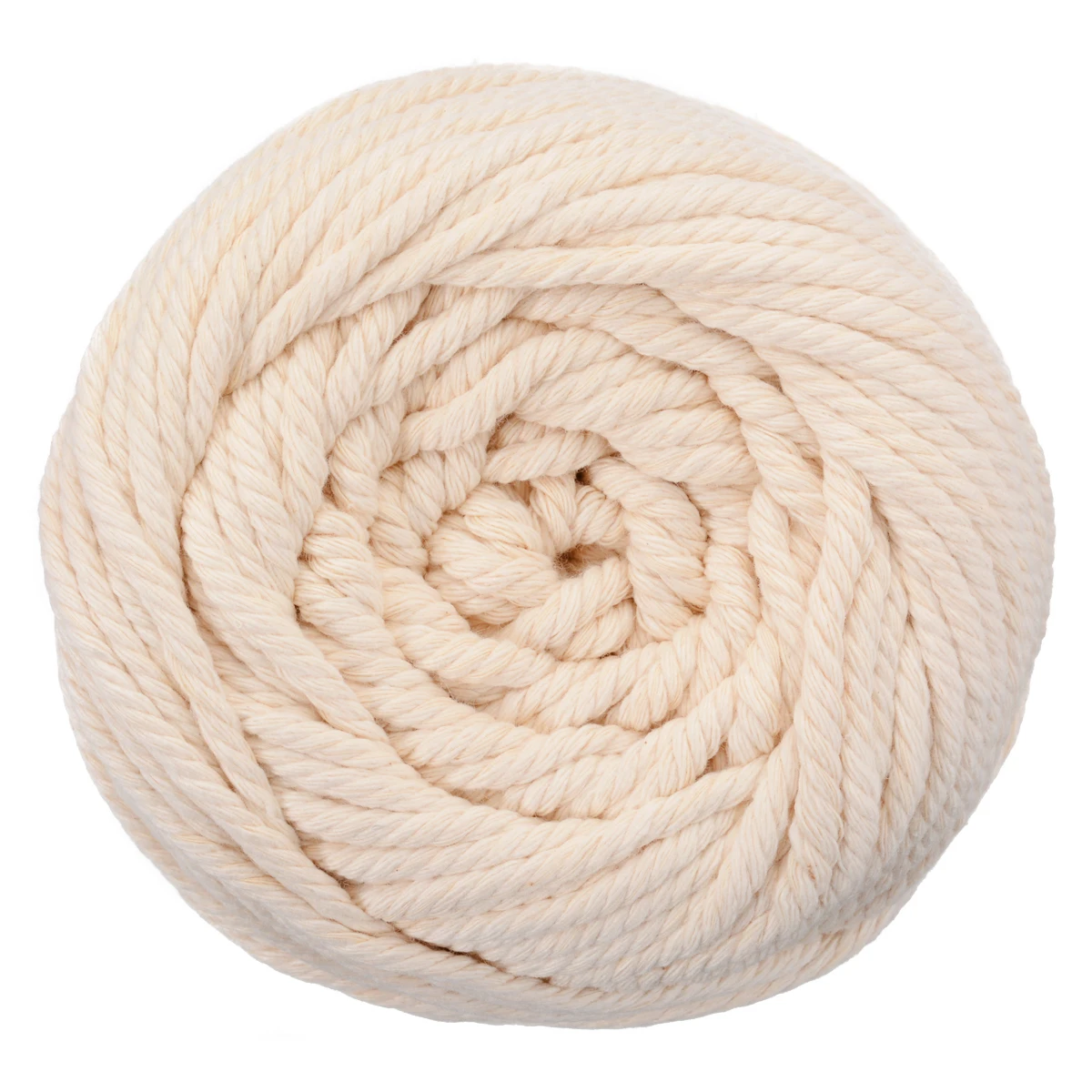 Прочный 4 мм хлопковая веревка макраме натурального бежевого цвета скрученный