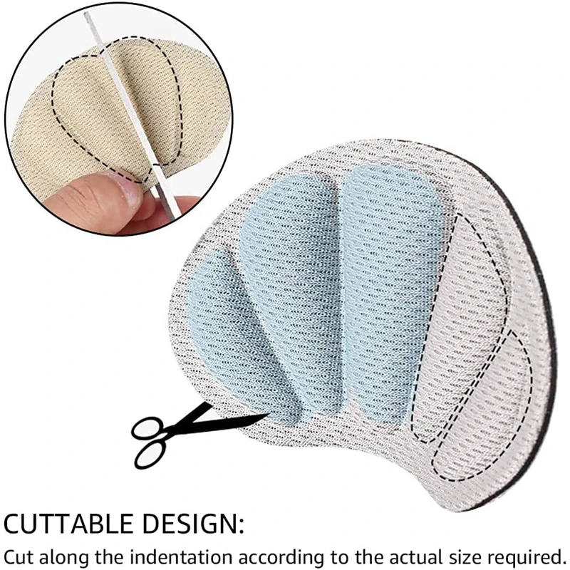 New Self-Adhesive Insoles for Sport Running Shoes Adjust Size Heel Liner Grips Protector Sticker Pain Relief Patch Foot Care Pad