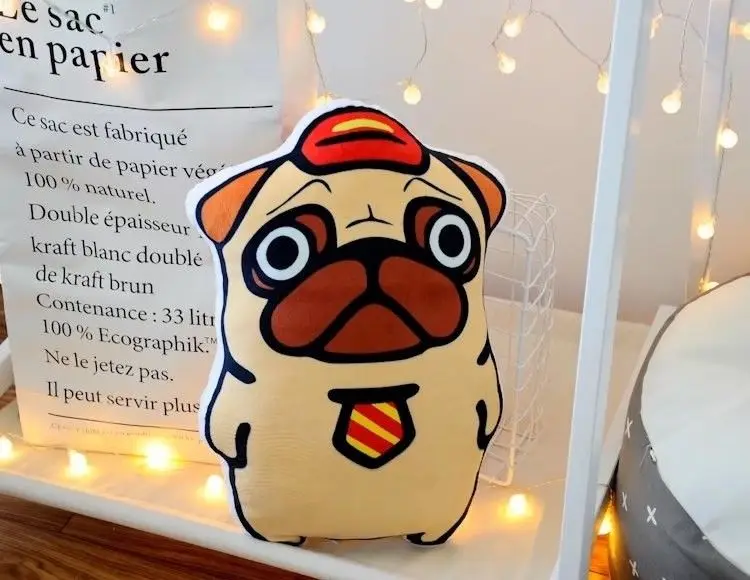 Плюшевая игрушка-бульдог в виде животного 50 см | Игрушки и хобби