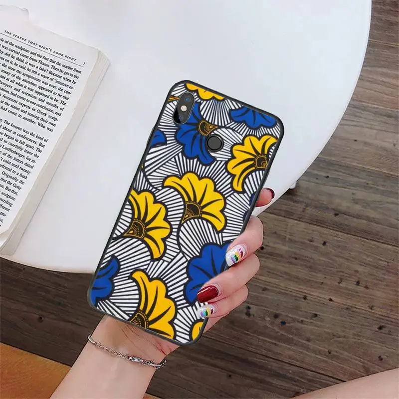 

African fabric print Phone Case For Xiaomi Redmi Note 4 4x 5 6 7 8 pro S2 PLUS 6A PRO