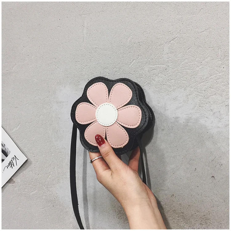 

Children's PU Leather Messenger Bag Little Princess Fashion Cute Sunflower Bag Kids Girls Purse Coin Small Bag