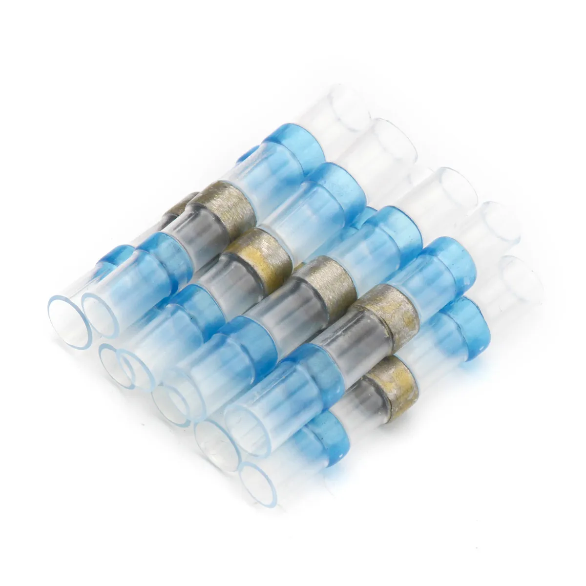 100Pcs Blue 100 шт многоразовый размер Электрический провод изолированный припой рукав трубка термоусадочная пайка терминал водонепроницаемый стыковые соединители комплект - Цвет: 100Pcs Blue