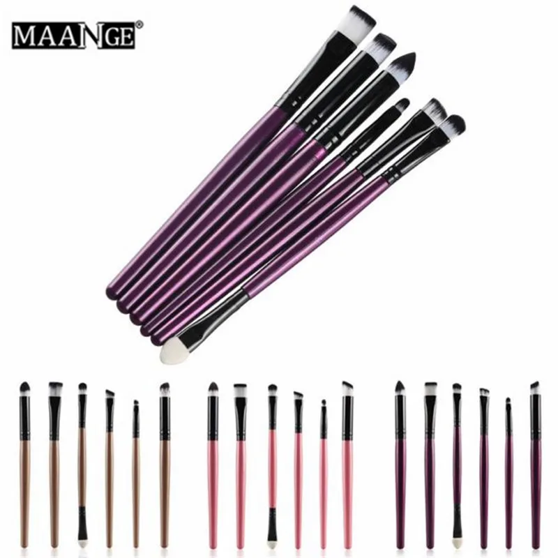 6 шт. кисти для макияжа губ теней век|Аппликатор век| |