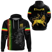 tessffel ethiopia county flag reggae africa native tribe lion retro harajuku tracksuit 3dprint menwomen funny casual hoodies d4