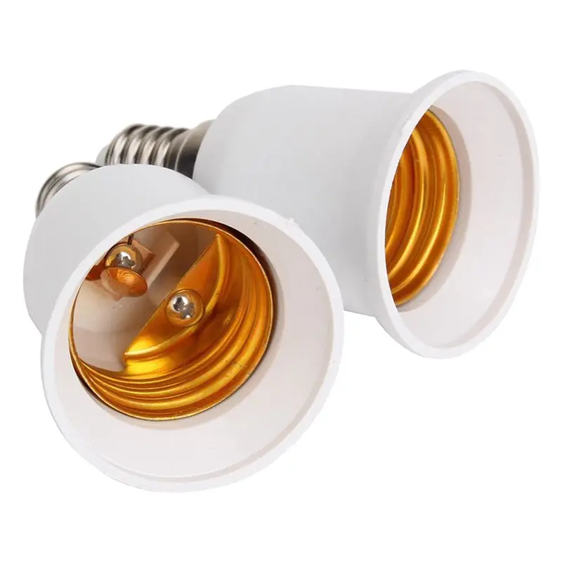 

New LED bulb Plastic adapter LED Bulbs Socket Converter Bulb Light LED Bulb Plastic Adapter E14 to E27, 6 Pieces