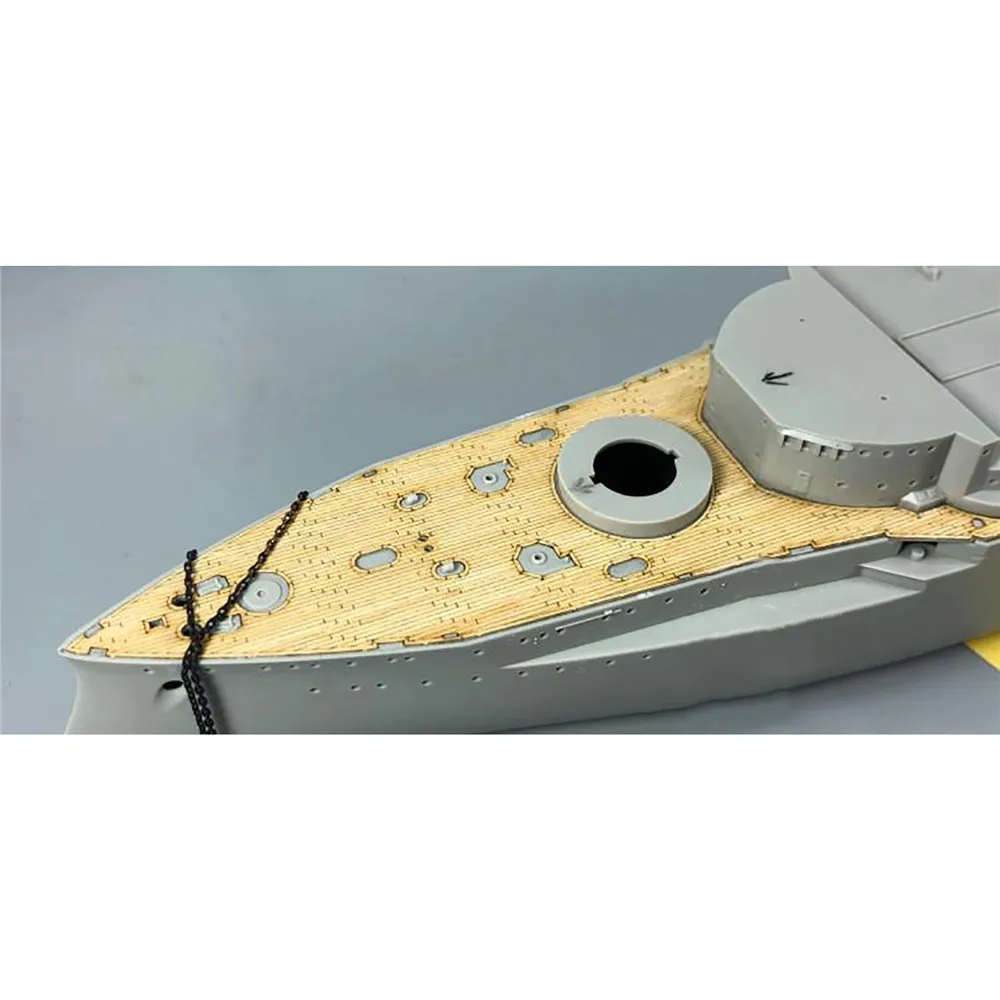 1 комплект деревянная колода для 1/350 Trumpeter 05354 Schleswig-Holstein Battleship 1935 модель DIY Деревянные палубные части