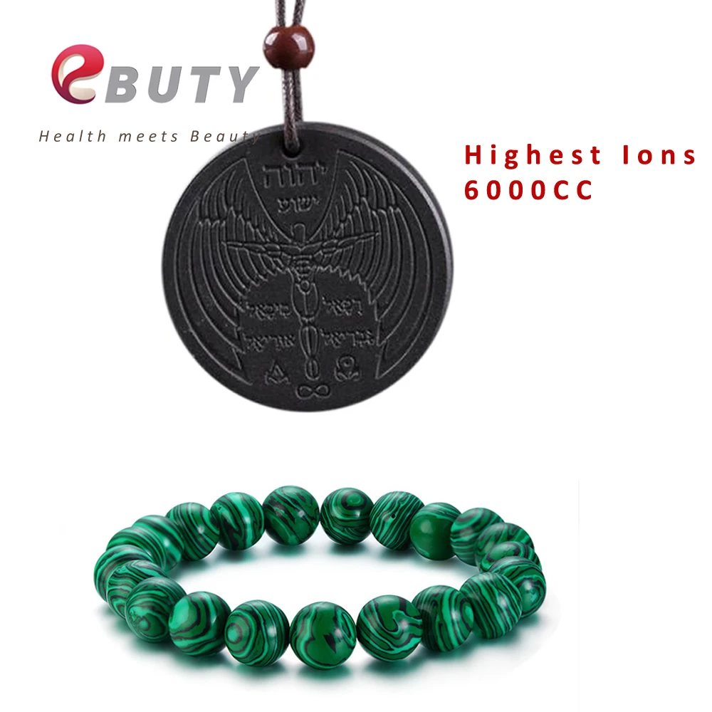 Bracelet Pendant Самый дешевый! EBUTY натуральные мужские браслеты черный натуральный камень женские ювелирные изделия бусины Турмалин талисманы кулон 6000CC - Окраска металла: Bracelet Pendant
