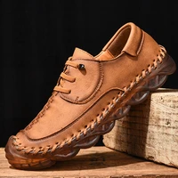 dacomfy fashion leather men shoes luxury brand handmade casual loafers comfortable lace up sneakers male driving shoes moccasins
