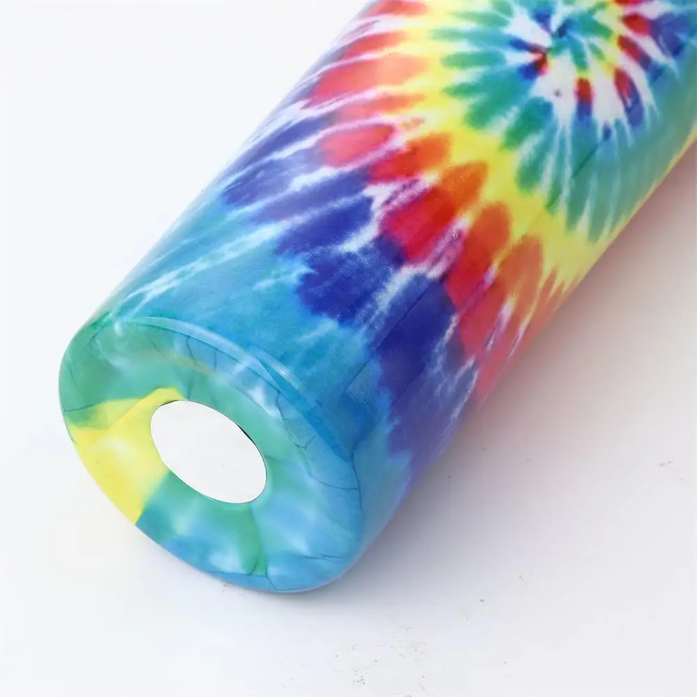 Новый 3D Tie-Dye Радуга 20 унций Тощий стакан чашка с крышкой уплотнения и соломы 304