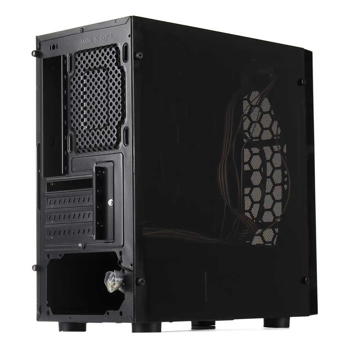 V3 ATX компьютерный игровой компьютерный блок 8 портов вентилятора USB 3,0 для M-ATX/материнская плата Mini ITX черный/белый 370x185x380 мм - Цвет: Черный