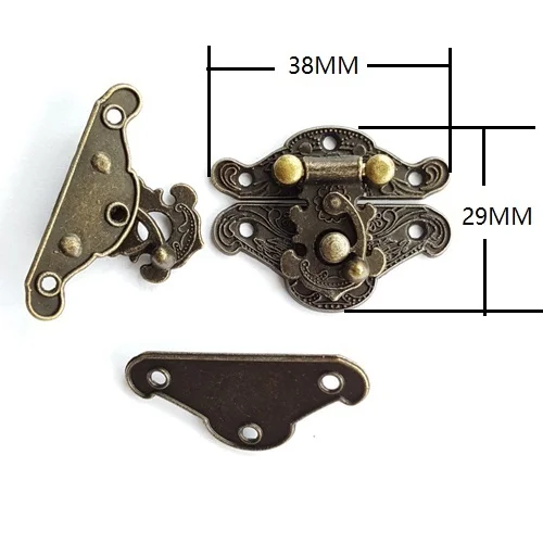 40 шт. 29*38 мм бронза Аграф цинковый сплав небольшой застежка пряжка старинный