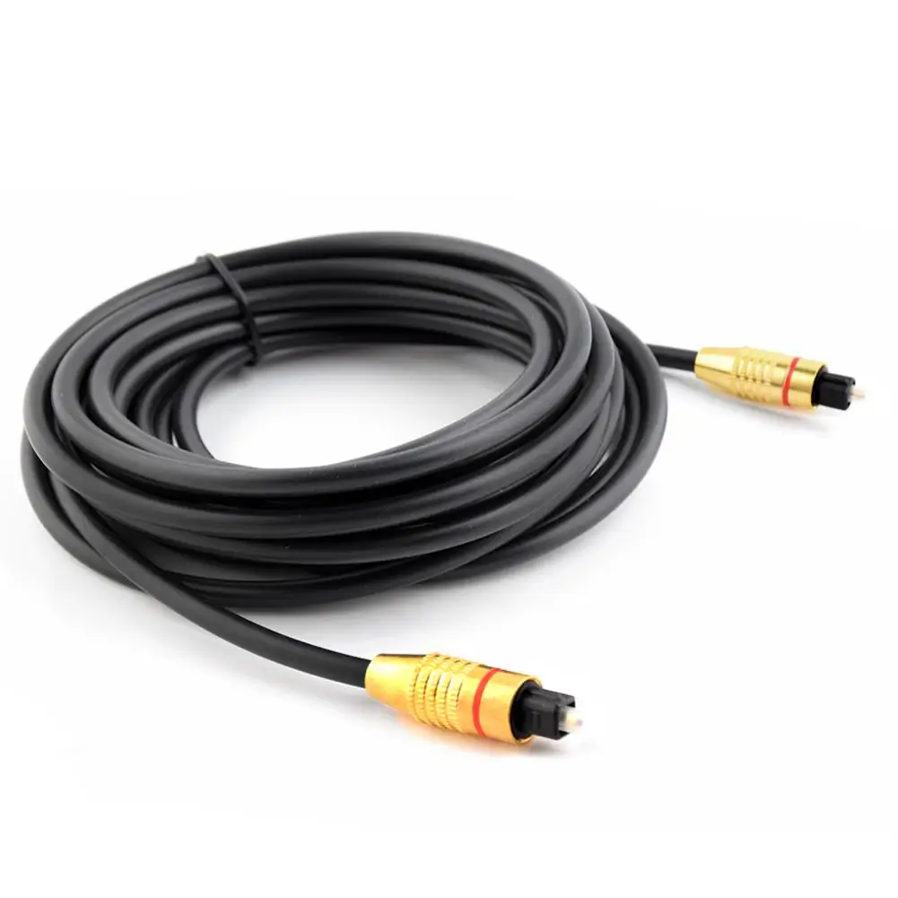 Оптоволоконный оптический аудиокабель 3/10/16 футов шнур SPDIF OD5.0 Провод Совместимый