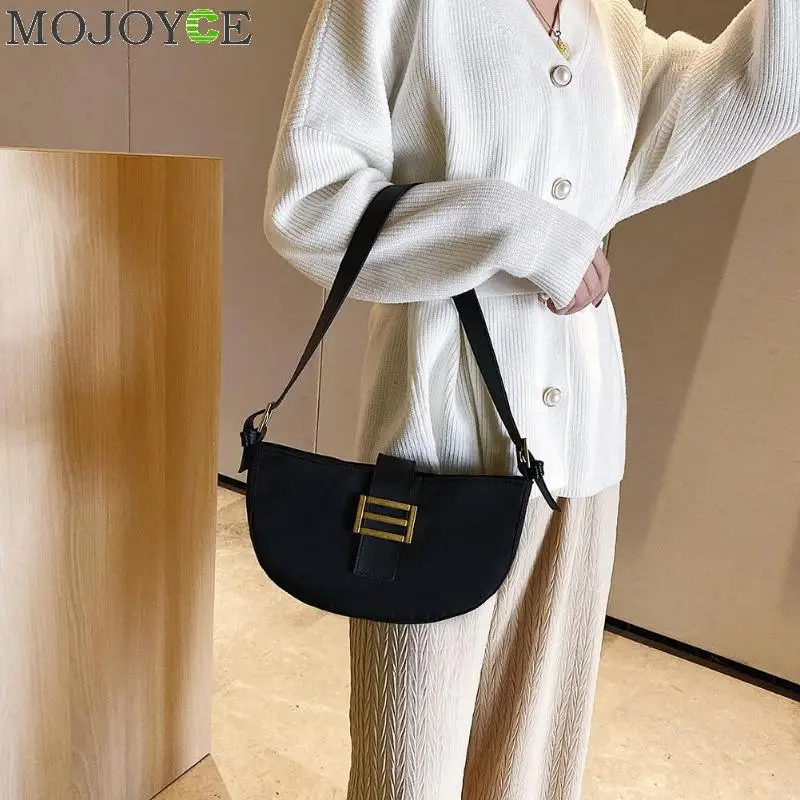 Женские нейлоновые повседневные сумки модная однотонная сумка через плечо